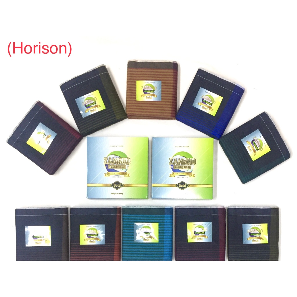 GROSIR KODIAN Sarung Tenun Zamrud Gold