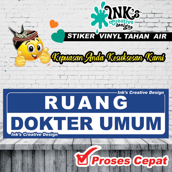 

Stiker Ruang Dokter Umum - Rumah Sakit - Klinik - Poli Klinik - Puskesmas