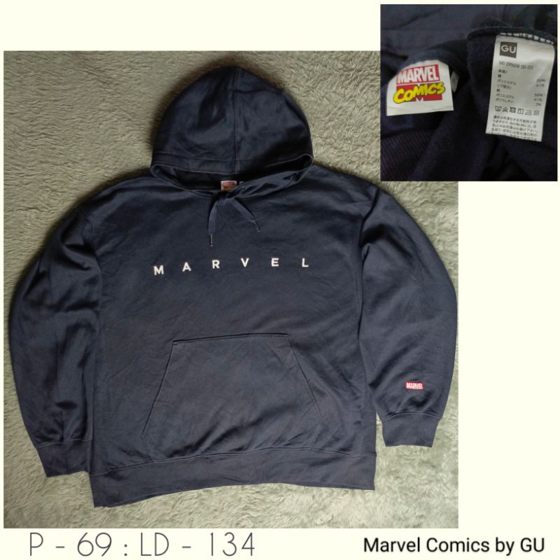 Hoodie GU x Marvel Comics preloved