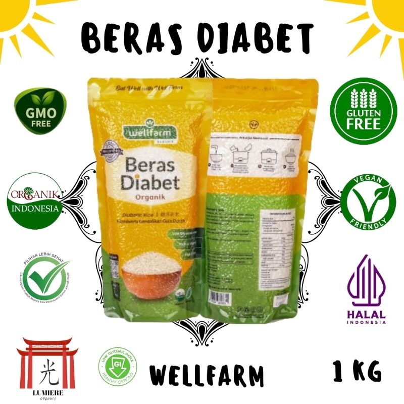 

Beras Diabet Organik WELLFARM Vakum 1kg