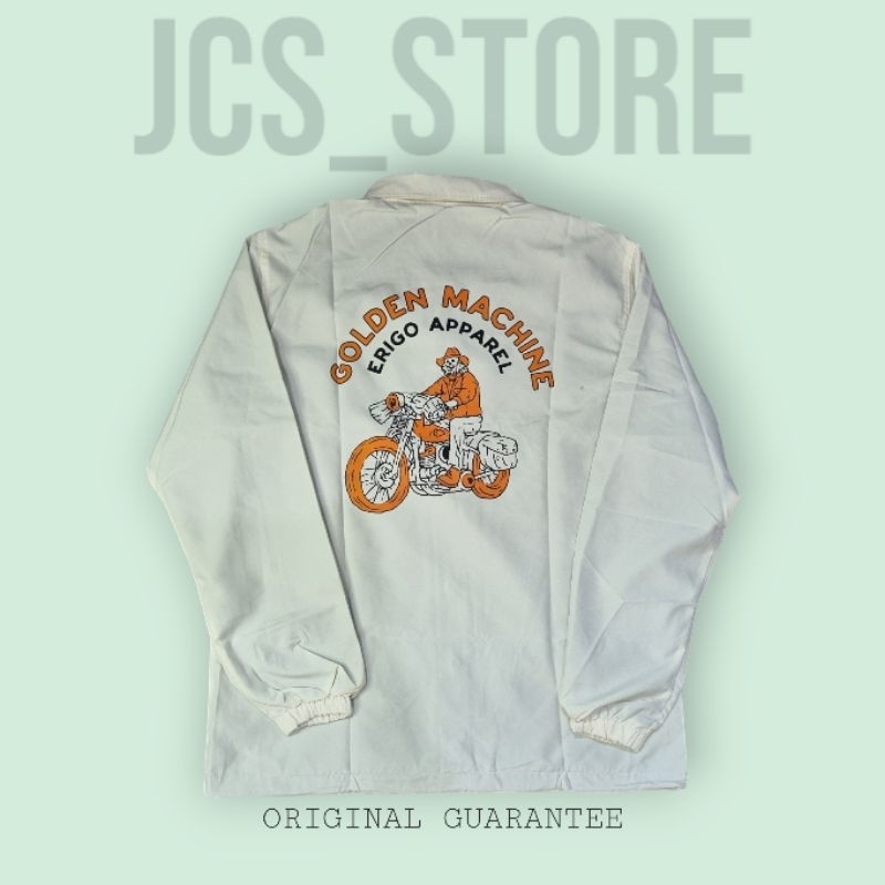 ERIGO COACH JACKET MACHINE WHITE