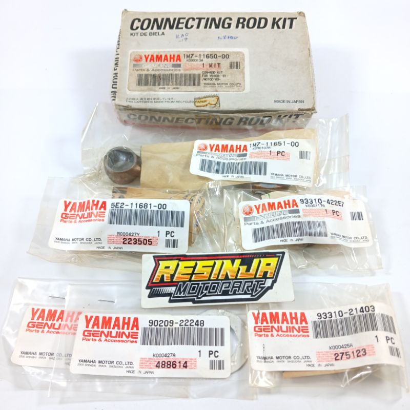 Conrod Connecting Rod Kit Stang Seher Yamaha RX100 RX 100 DT100 DT 100 Original Ygp Japan