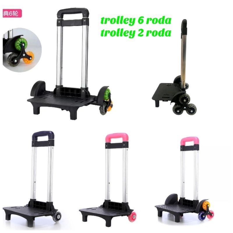 troli tas sekolah anak penambahan tas sekolah