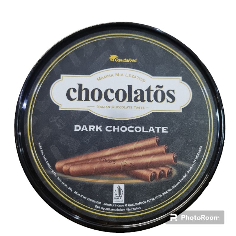 

Chocolatos Dark Chocolate 190g Exp Maret 2025/ Wafer Roll Chocolatos