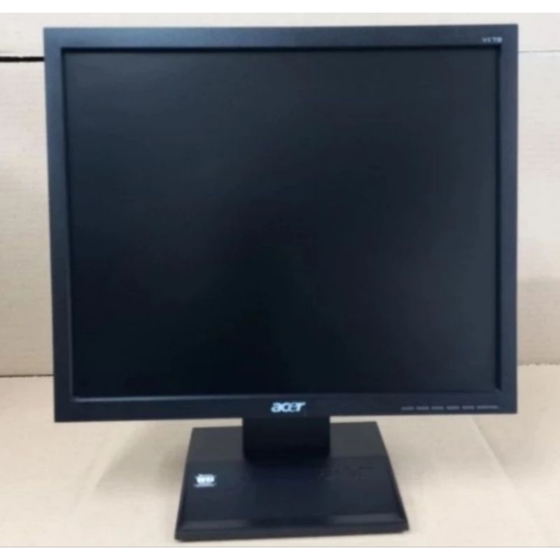 monitor lcd Acer ,benq, lenovo, 17 inch kotak merek randem tampa kabel