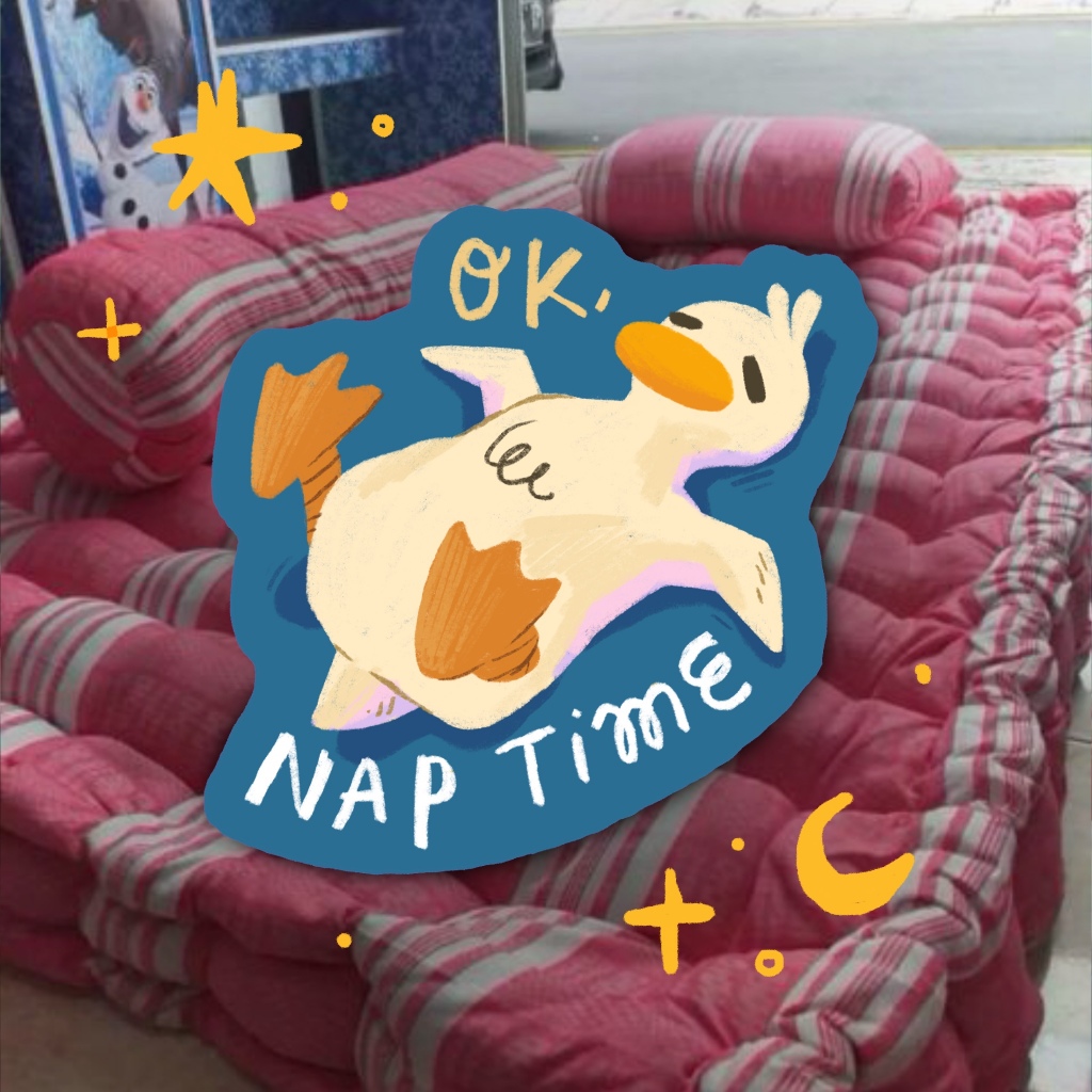 

[HariHariUna] Nap Time - Die cut sticker