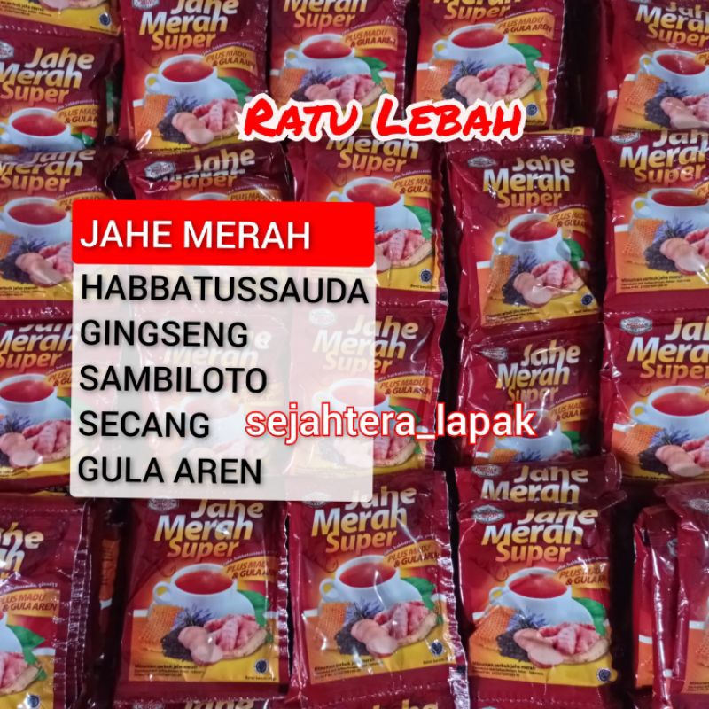 

Jahe Merah - JMA - Ratu Lebah 1 renceng (10 sachet)