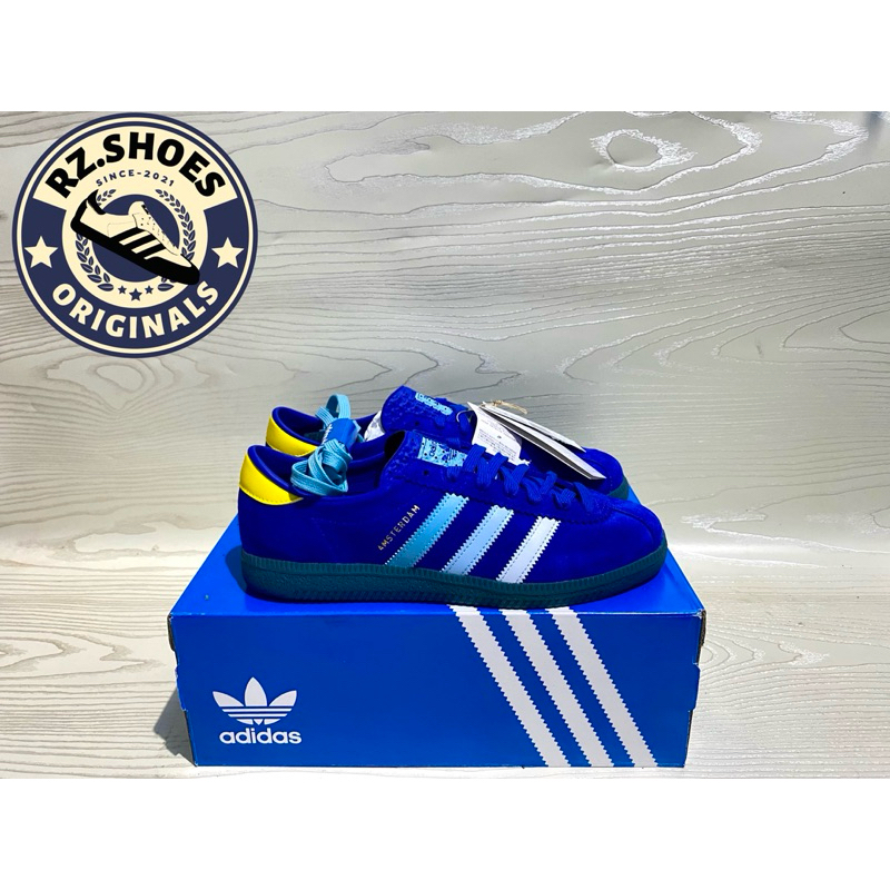 Adidas Amsterdam Exclusive Blue Yellow Original New