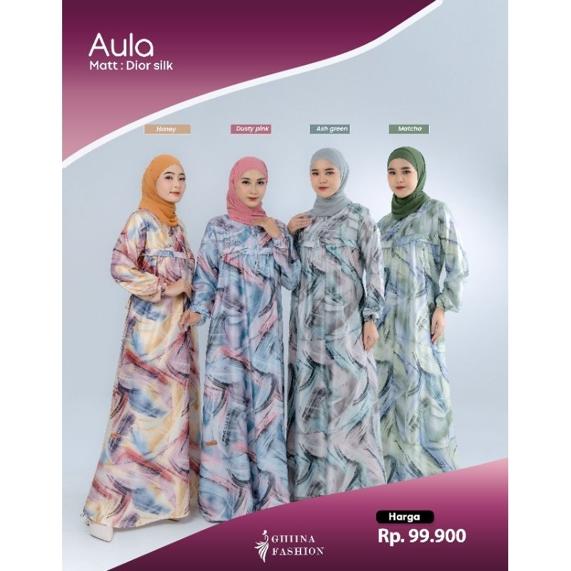 AULA DRESS✔️GHIINA FASHION✔️BAHAN DIOR SILK