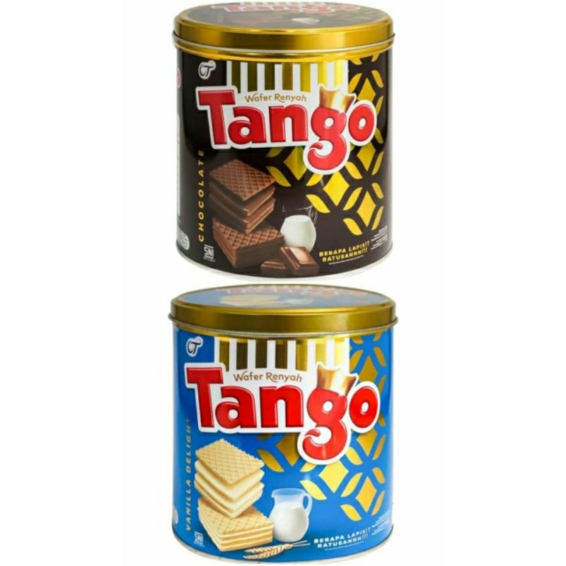 

Wafer Tango Coklat Vanilla Kaleng 270 gram Makanan Ringan