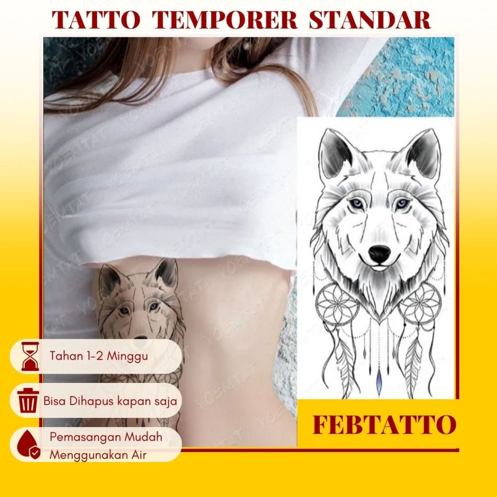 Tato Temporer Ukuran 21cmx11cm Tato Lengan Tato Dada Tato tangan Tato Kaki Tato Punggung Tato Jari  
