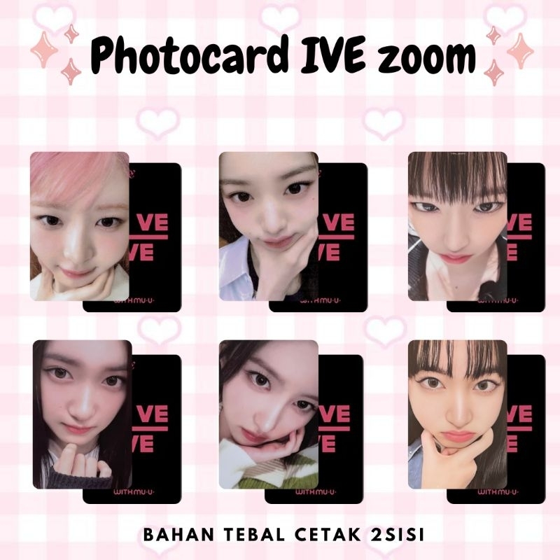 REPLIKA photocard unofficial ive zoom premium waterproof