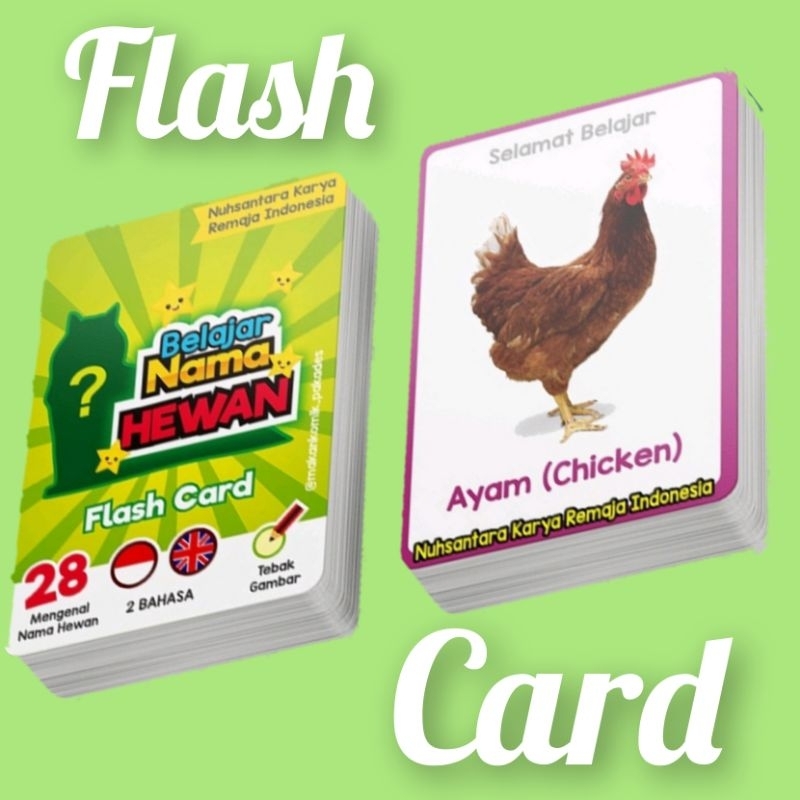Flash Card/FlashCard/Mainan Flash Card Kartu Nama Buah Sayur/Kartu Nama Benda/Kartu Nama Bentuk dan 