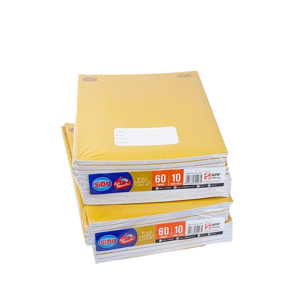 

Buku Tulis SIDU A5 Kraft 60 Lembar Sampul Coklat (001028)