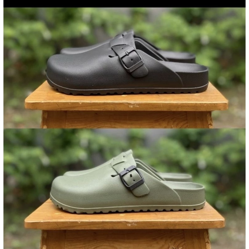 Sandal slop karet sandal slide pria tahan air