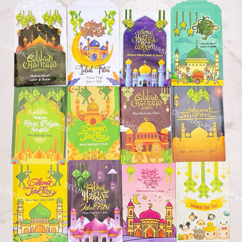 

Delunashop DL141S Angpao lebaran Amplop Lebaran Idul Fitri Angpao lebaran siap jadi 1 bungkus isi 8 lembar Edisi baru 2025salam ramadhan