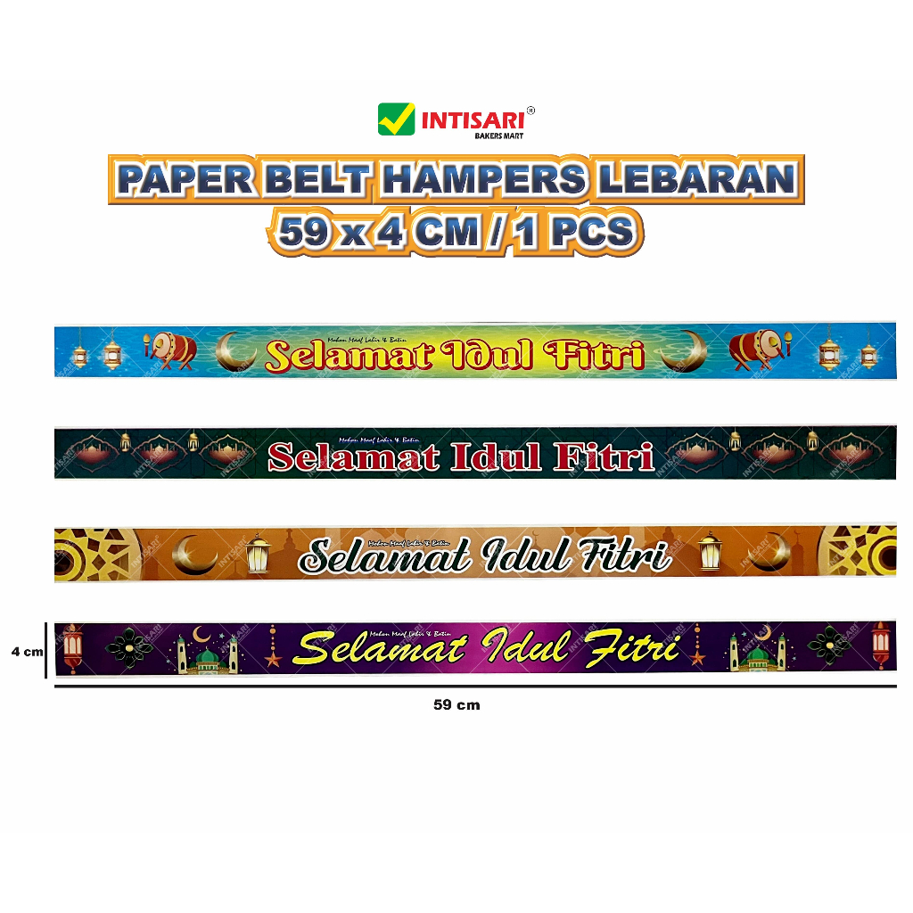 

PAPER BELT HAMPERS LEBARAN 59 x 4 CM / 1 PCS