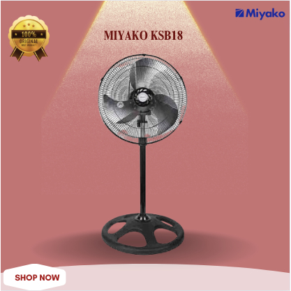 Miyako Kipas Angin KSB18 Stand Fan 18inch KSB 18/KSB-18/KSB 18/KSB18/Miyako Kipas Angin 18Inch