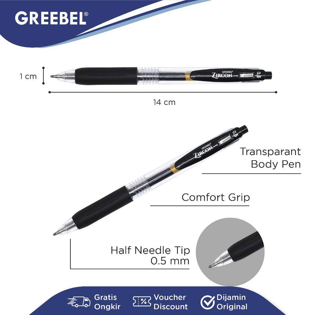 

Gel Pen Greebel GP-509 Zircon 0.5mm