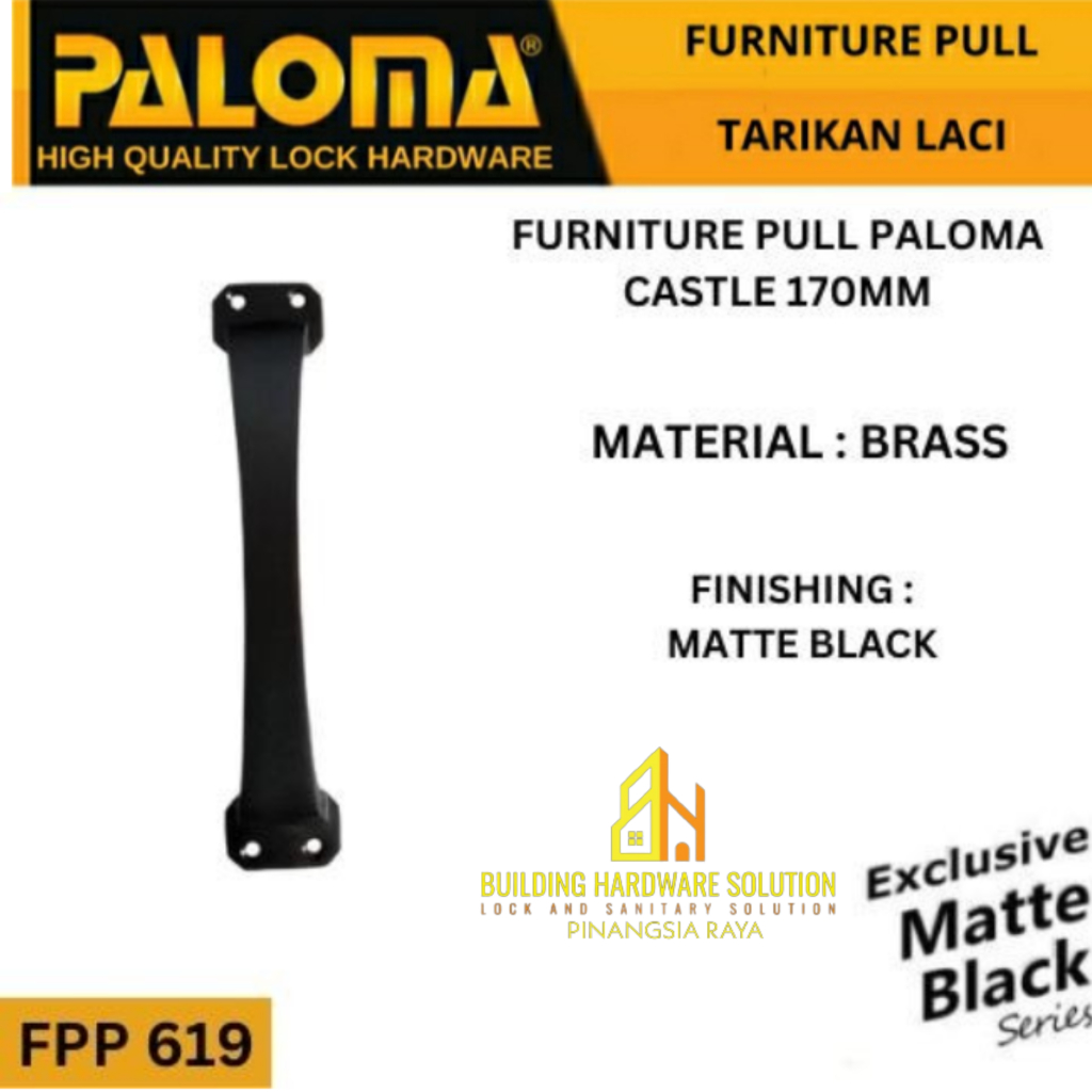 PALOMA FPP 619 CASTLE 170MM Tarikan laci/lemari/Tarikan Jendela