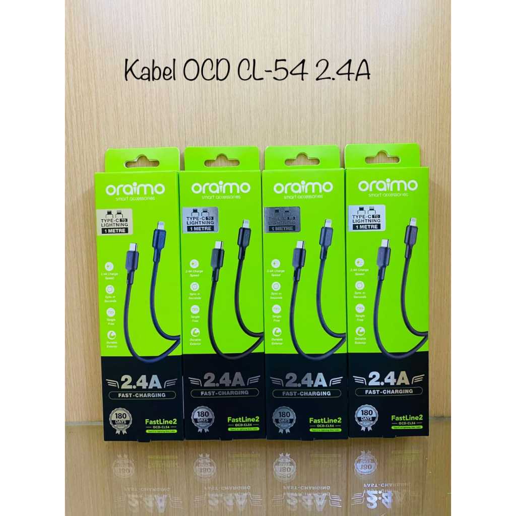Oraimo Fastline 2 Kabel Data Type-C - Lightning 2.4A Fast Charging OCD-CL54