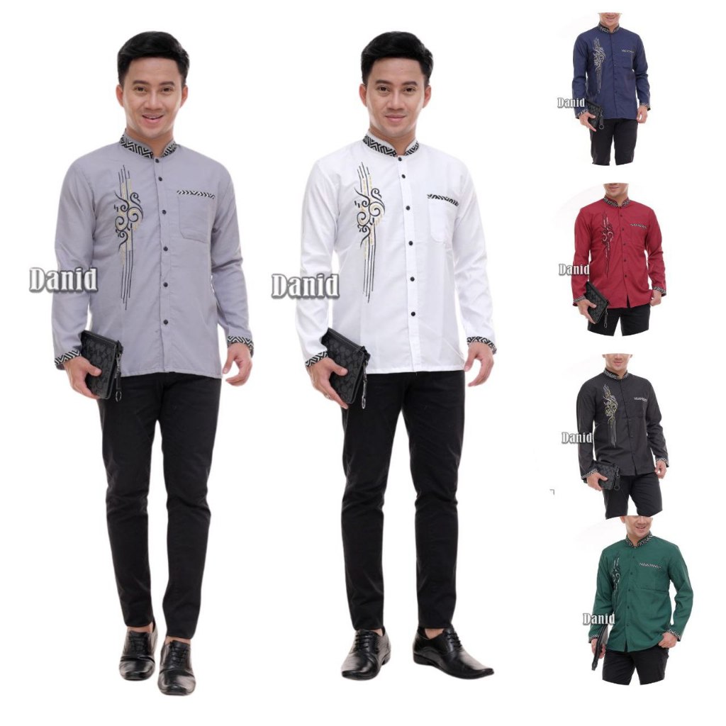 Baju Koko Pria Terbaru Baju Koko Pria Premium Baju Koko Pria Bordil Terviral