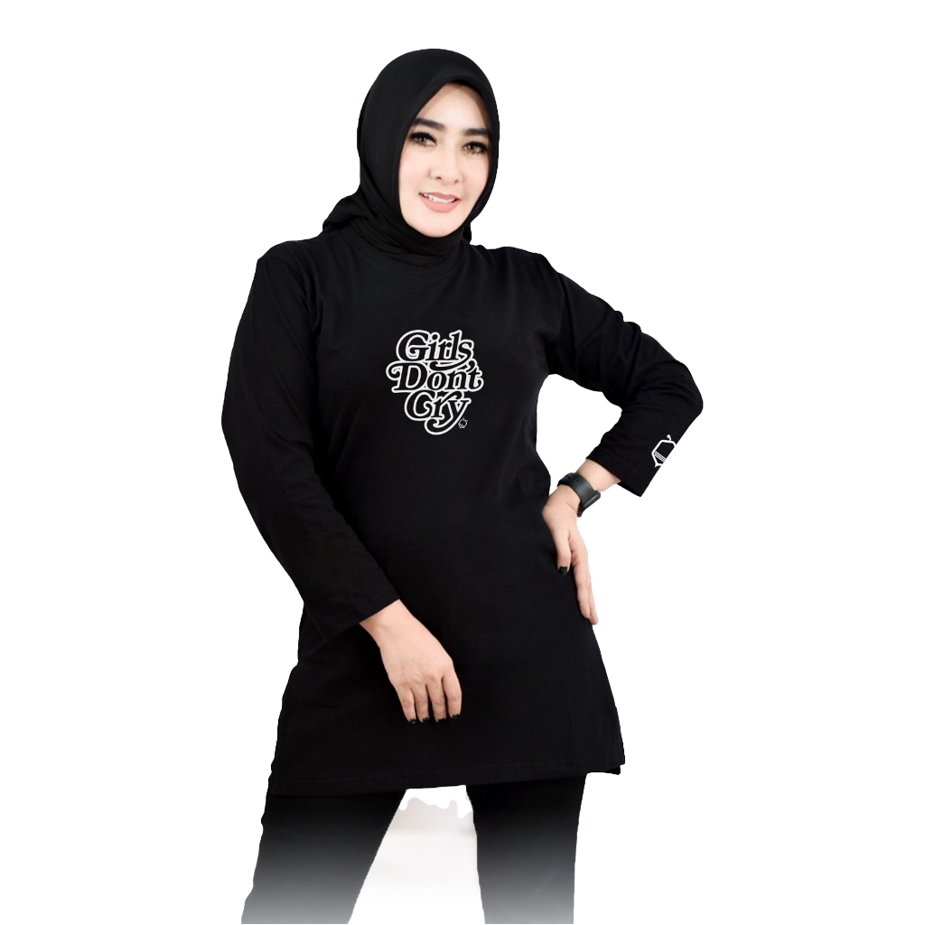 Tunik Kaos - OrangeBee New Collection - Tunik Muslimah - Tunik Kekinian - Tunik Kaos Muslimah /0086