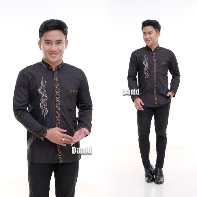 Baju koko bordir pria dewasa az zahir terlariss