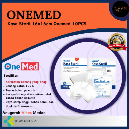 KASA STERIL 16x16cm ONEMED 10PCS / BOX KAIN KASA