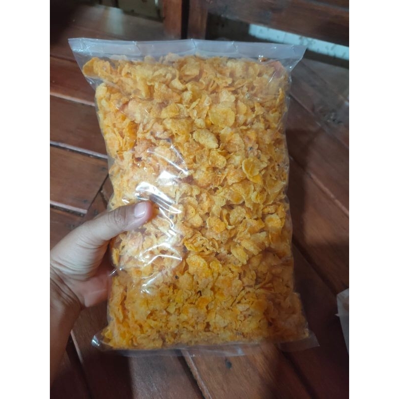

kripik jagung rasa gurih siap saji berat 500g