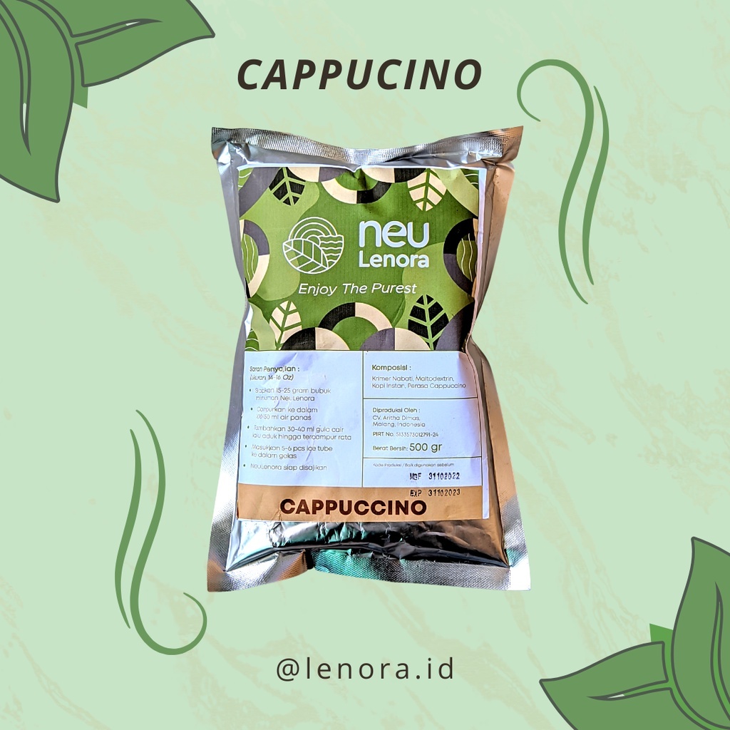 

Bubuk minuman Cappucino premium plain 500gram