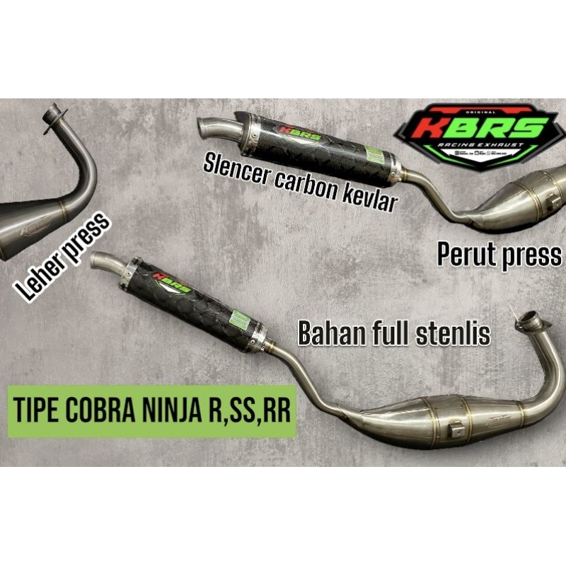 Knalpot Kolong kobra Ninja R, SS, RR by kbrs racing