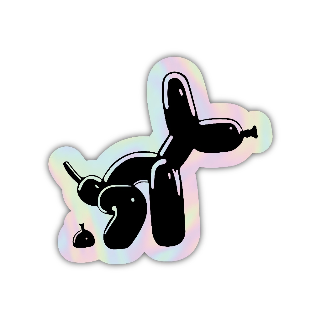

sticker balon berak, stiker hologram satuan- Z110
