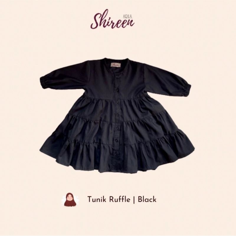 PRELOVED Tunik Ruffle by shireen aqila Size XS Black