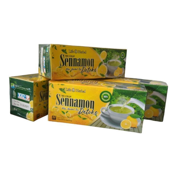 

SENNAMON Teh Celup Diet Pelangsing Daun Jati Cina / Daun Senna Plus Lemon Teh Detoks