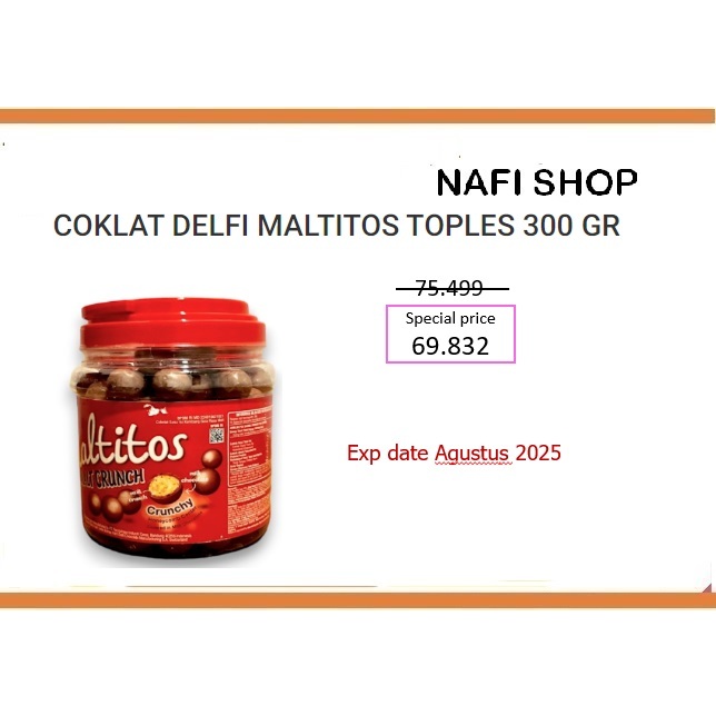 

Delfi Maltitos Jar 300 gram