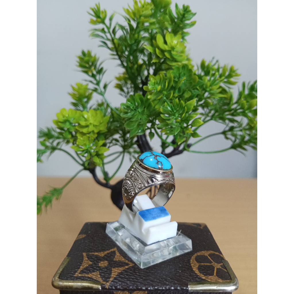 Cincin Batu Pirus Mesir 100%ORIGINAL