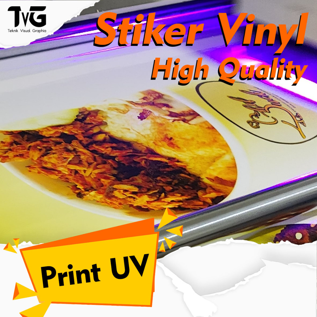 Cetak Print Stiker Vinil Vinyl Standar Meteran UV