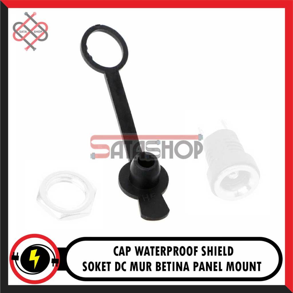 Waterproof Cap Tutup Soket DC Mur Betina Panel Mount DC Socket DC022 - Cap tutup karet / gasket seal
