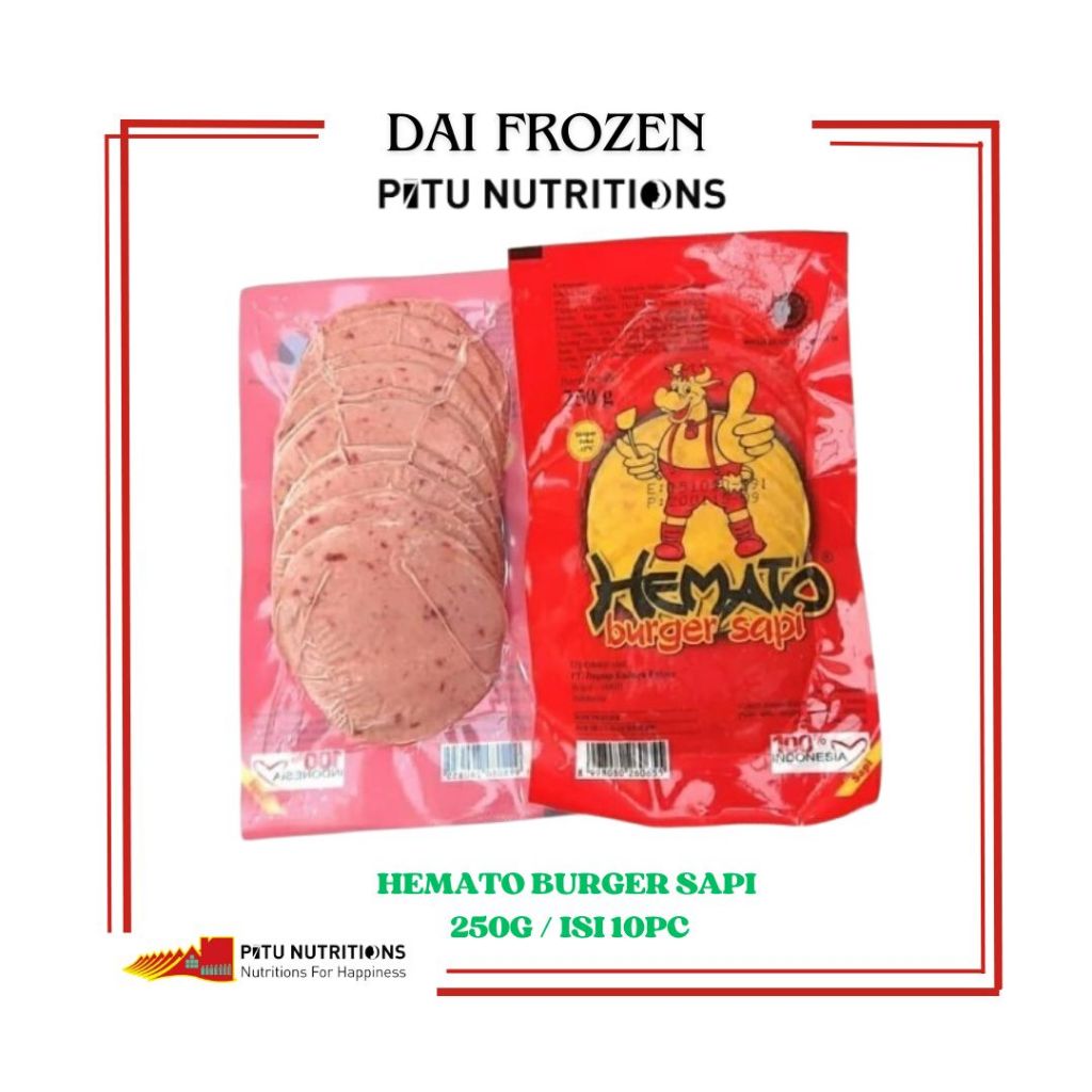 

Hemato Daging Burger 250g