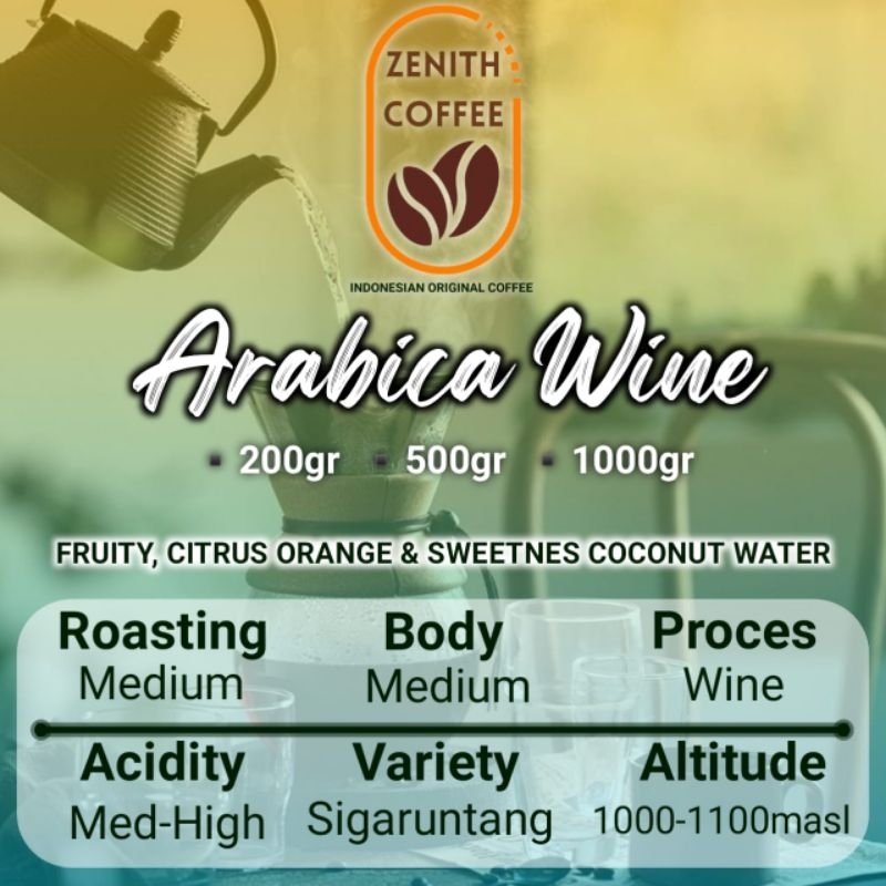 

Biji Kopi Arabica Wine Kerinci Sumatra Barat | 200g