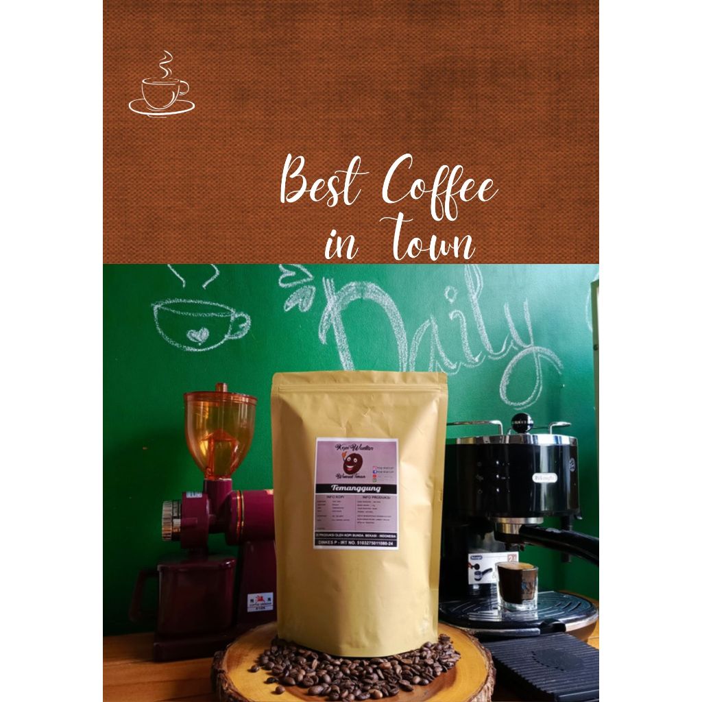 

Kopi Robusta Temanggung, Natural process. kemasan 1Kg