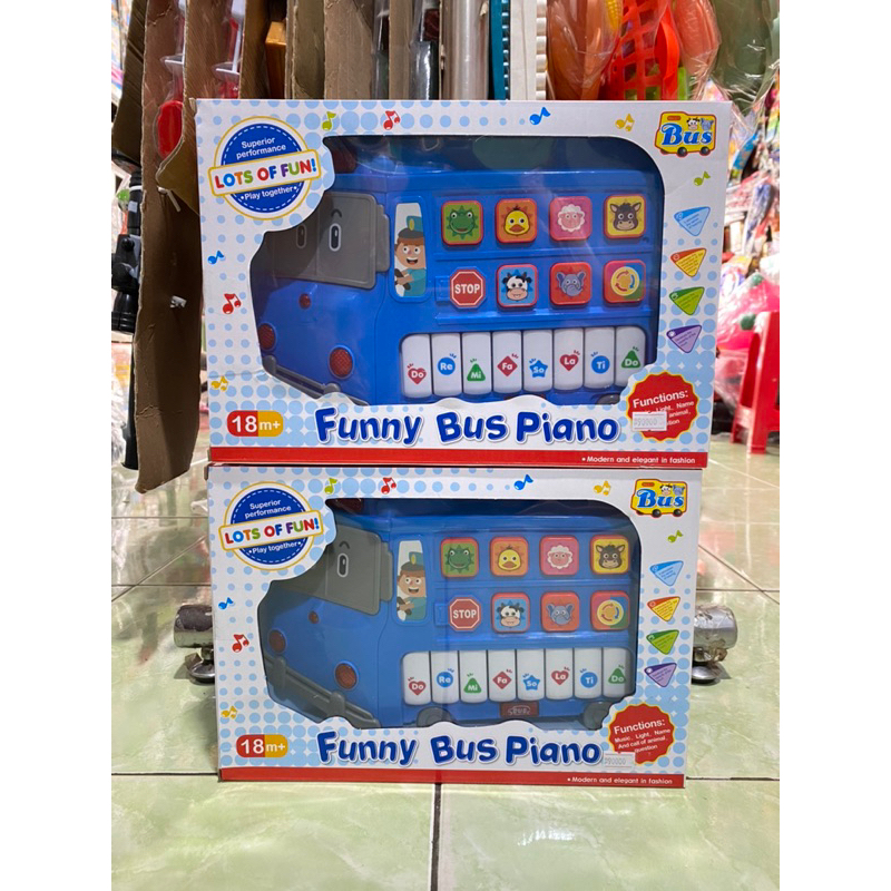 Mainan Funny bus piano