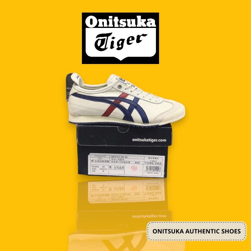 Onitsuka Mexico 66 Super Deluxe Cream Blue Red