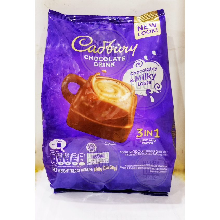 

[HALAL] CADBURY HOT CHOCOLATE DRINK 390 GRAM/SUSU COKELAT ORI IMPORT MALAY/TEPUNG BUBUK COKLAT MILO ENAK