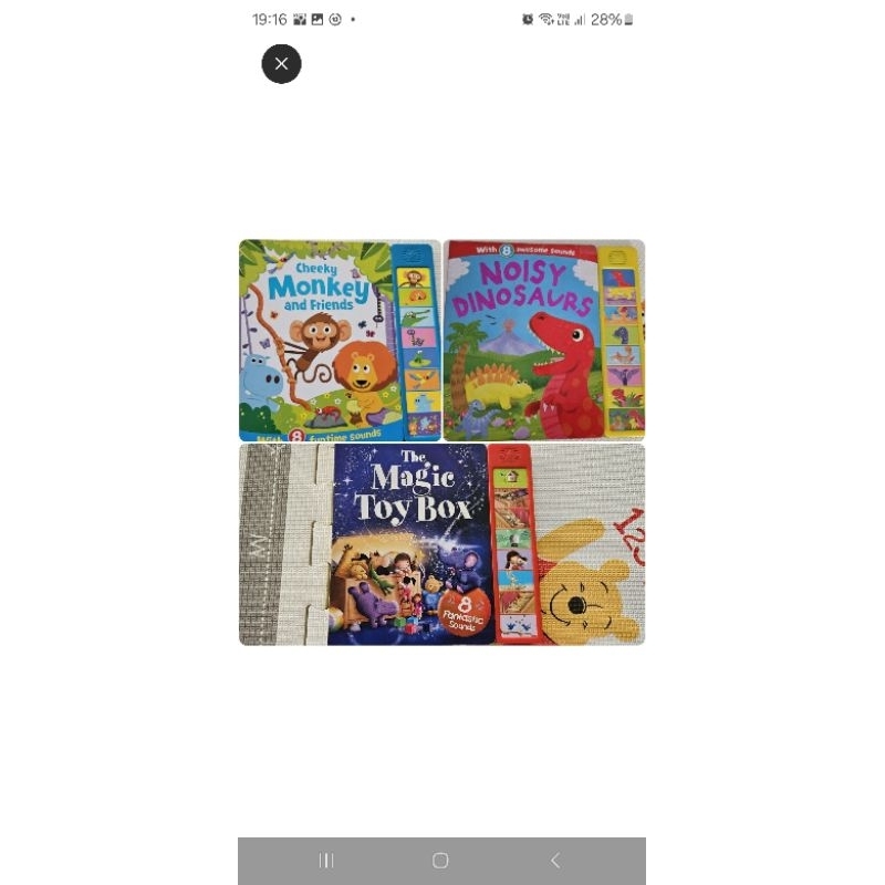 Buku sound book anak preloved