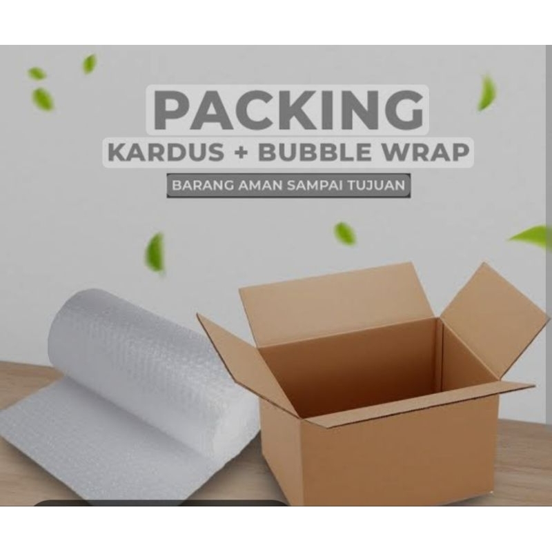 

paking kardus+bubble wrap