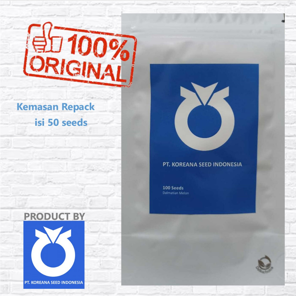 

Benih Melon Dalmatian Koreana Seed kemasan Repack isi 50 biji