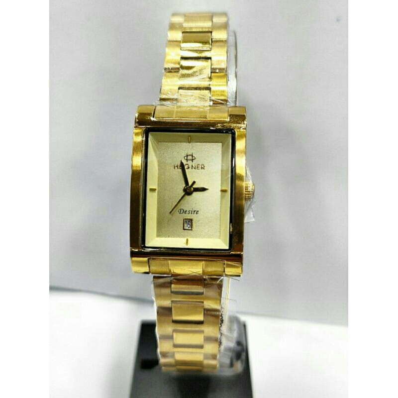 Jam tangan wanita HEGNER 1665 gold stainless stell