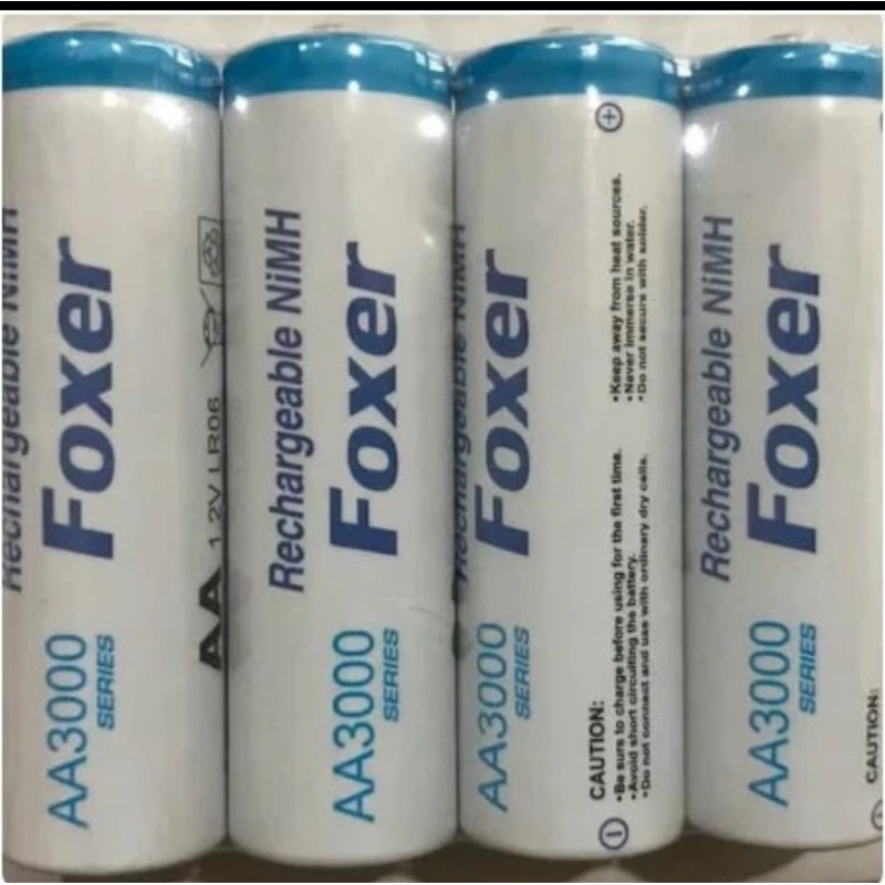 Baterai Foxer AA3000 Rechargeable Nimh isi 2